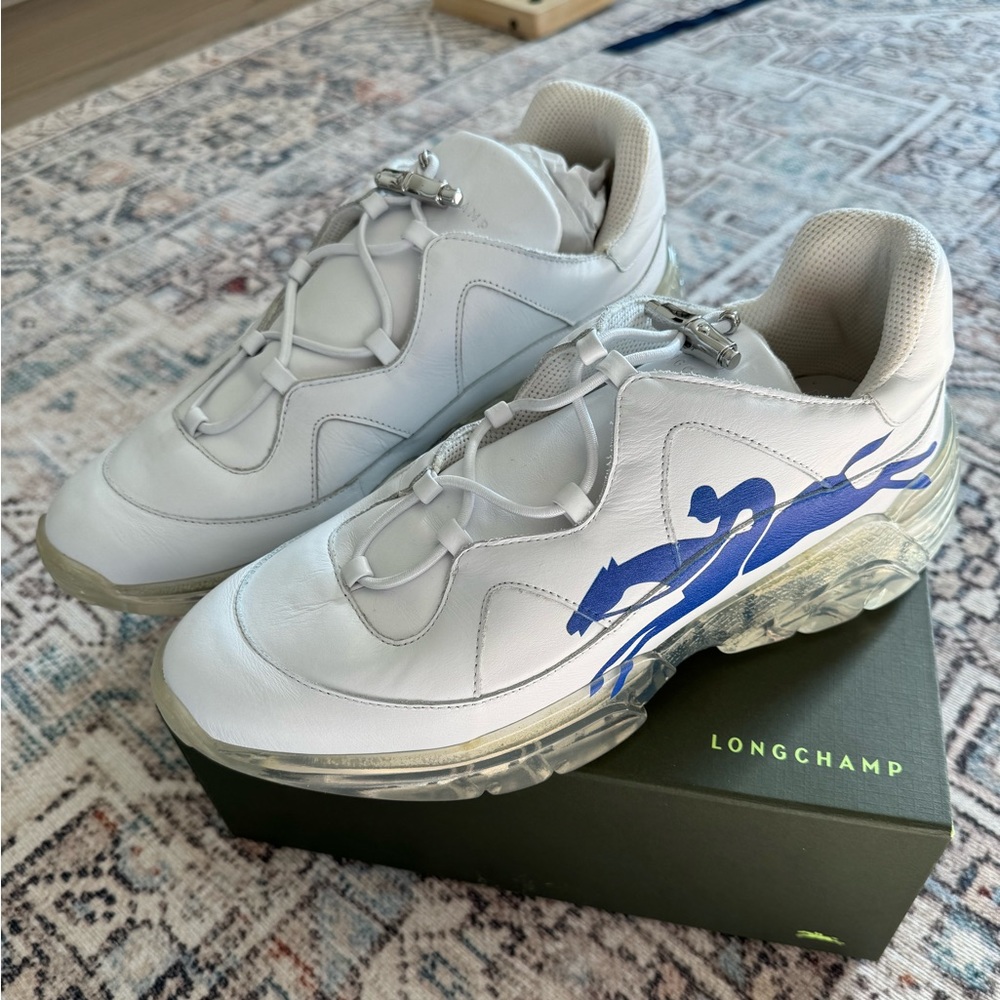 Longchamp ladies shoes logo trainers